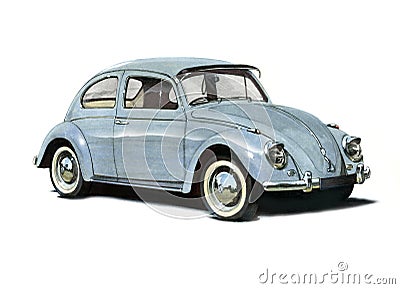 Volkswagen Beetle 1950s Editorial Stock Photo