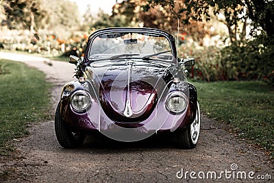 Volkswagen beetle cabrio Stock Photo