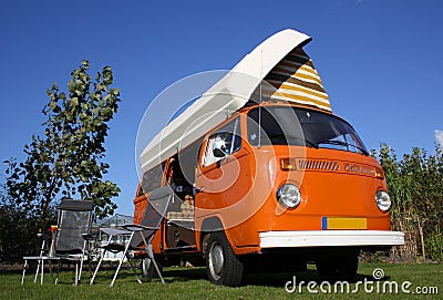 Volkswagen camper van Stock Photo