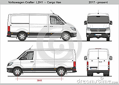 Volkswagen Crafter Cargo Van L2H1 2017-present Editorial Stock Photo