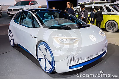 2020 Volkswagen ID Concept autonomous electric car Editorial Stock Photo