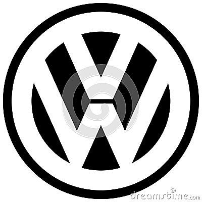 Volkswagen VW logo icon car manufacturer Editorial Stock Photo