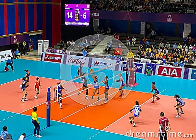 Volleyball action SEA Games Philippines Vietnam Editorial Stock Photo