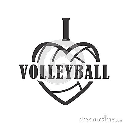 Volleyball badge, vector illustration Vector Illustration