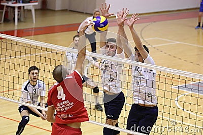 Volleyball block Editorial Stock Photo