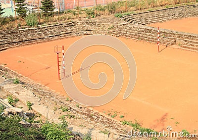 Volleyball courts Stock Photo