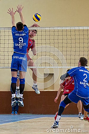 volleyball game dnipro vs kazhani ukrainian super league men Editorial Stock Photo