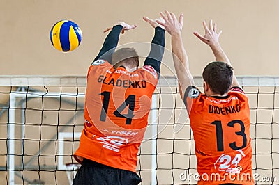 volleyball game dnipro vs kazhani ukrainian super league men Editorial Stock Photo