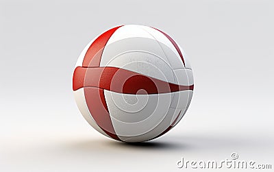 Volleyball Illustration, Clear Background -Generative Ai Stock Photo