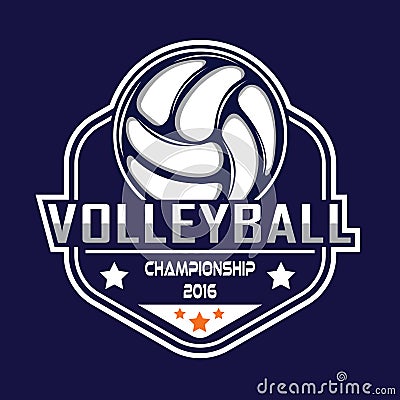 Volleyball logo, America logo Vector Illustration