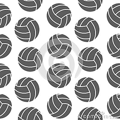 Volleyball seamless pattern for boy. Sports balls on background Stock Photo