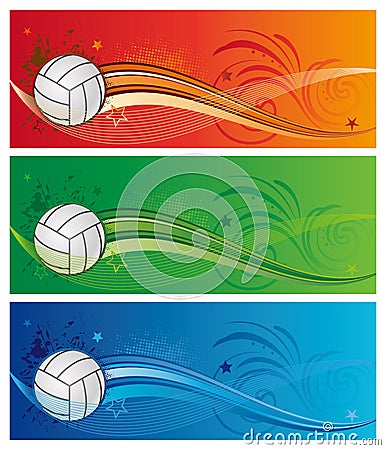 volleyball sport background Vector Illustration