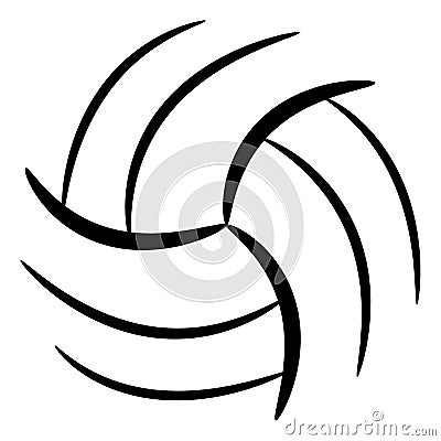 Volleyball vector eps Hand drawn, Vector, Eps, Logo, Icon, silhouette Illustration by crafteroks for different uses. Visit my webs Vector Illustration