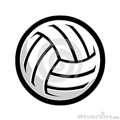 Volleyball vector isolated in white background. Volley ball vector Vector Illustration