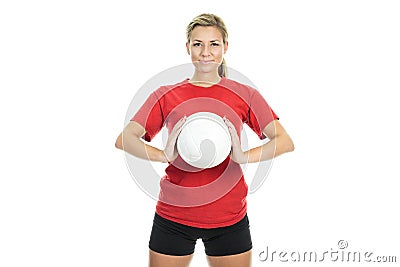 Volleyball woman Stock Photo