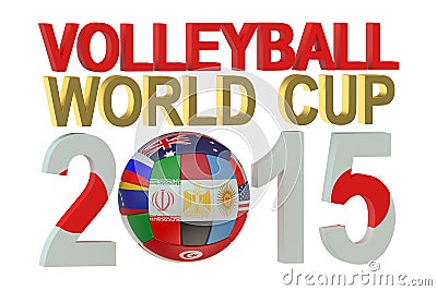 Volleyball World Cup 2015 Japan concept Stock Photo