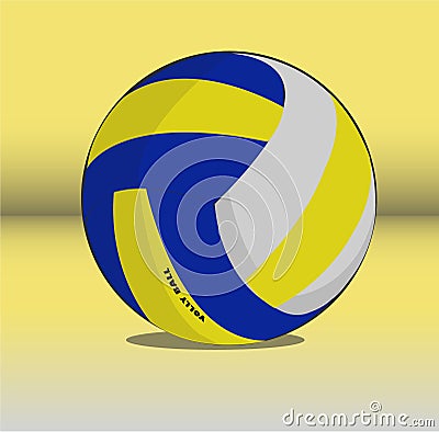 volly ball that is usually played by great players l volly ball Vector Illustration