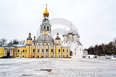 Vologda, Russia. Kremlin square in Vologda Stock Photo