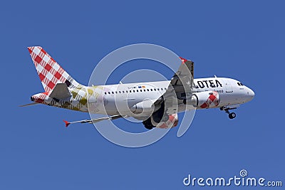 Volotea A319 on take off Editorial Stock Photo