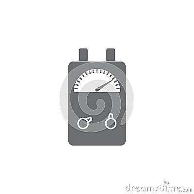 Voltage Ampere Meter tester icon. Simple element illustration. Voltage Ampere Meter tester symbol design template. Can be used for Cartoon Illustration