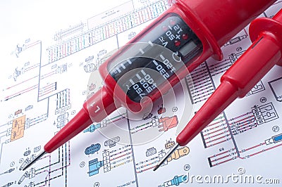 Voltage tester Stock Photo