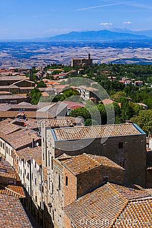Volterra medieval town in Tuscany Italy Stock Photo