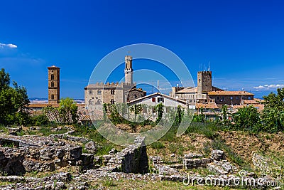 Volterra medieval town in Tuscany Italy Stock Photo