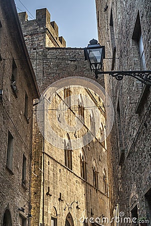 Volterra (Pisa) - Historic buildings Stock Photo