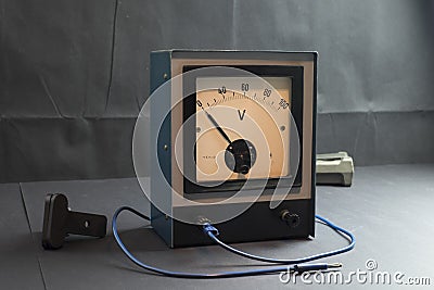 Voltmeter Stock Photo