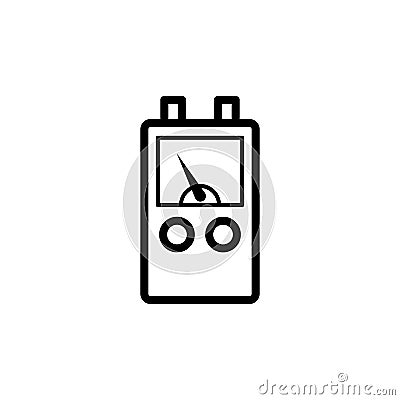 voltmeter icon. Element of science icon for mobile concept and web apps. Thin line voltmeter icon can be used for web and mobile Stock Photo
