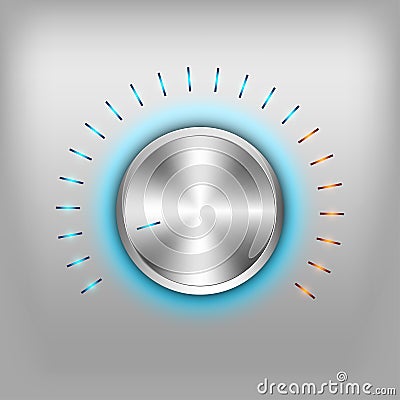 Volume Button Vector Illustration