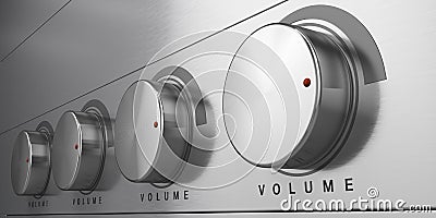 Volume control Stock Photo