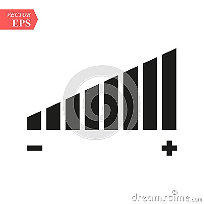 Volume Icon Vector. Simple flat symbol. Illustration pictogram eps10 Stock Photo