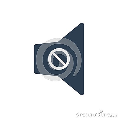 Volume mute icon Vector Illustration