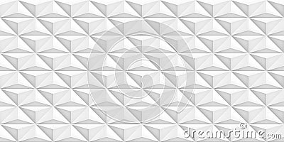 Volume realistic vector light texture, geometric seamless tiles pattern, design white background for you projects Vector Illustration