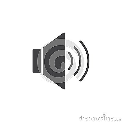 Volume up sound icon vector Vector Illustration