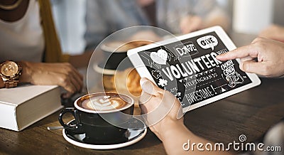 Volunteer Donate Give Charity Concept Stock Photo