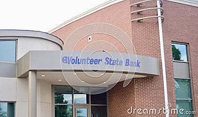 Volunteer State Bank Finance Center, Murfreesboro, TN Editorial Stock Photo