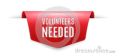 Volunteers needed symbol. Volunteering service sign. Vector Vector Illustration