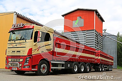 Volvo FH16 750 For Grain Transport Editorial Stock Photo