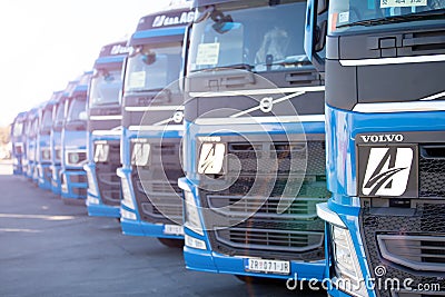 Volvo trucks Editorial Stock Photo