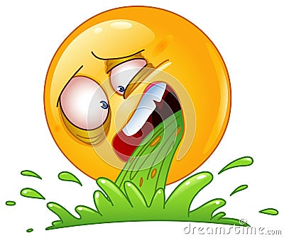 Vomiting Emoticon Royalty Free Stock Photography - Image: 33108867