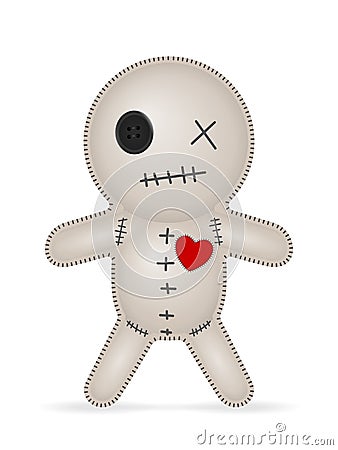 Voodoo doll Vector Illustration