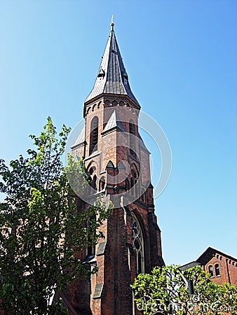 Vor Frue Kirke in Aarhus Stock Photo