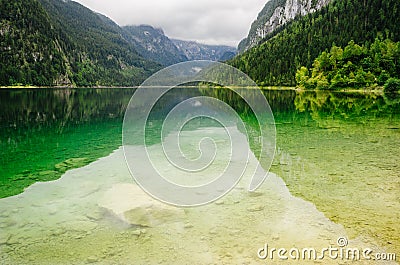 Vorderer Gosausee lake, Alps, Austria Stock Photo