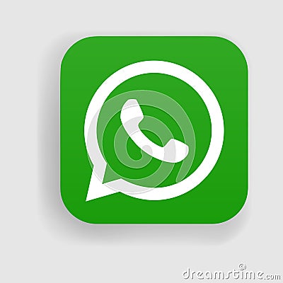 WhatsApp logo icon Vector Illustration