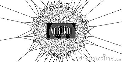 Voronoi abstract pattern background texture Vector Illustration
