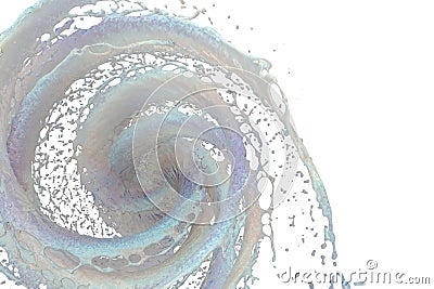 Vortex of colored liquid Stock Photo