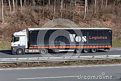 Vos Logistics truck Editorial Stock Photo