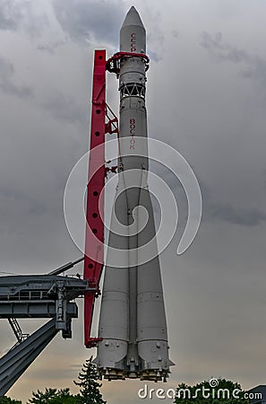Vostok Rocket - Moscow, Russia Editorial Stock Photo
